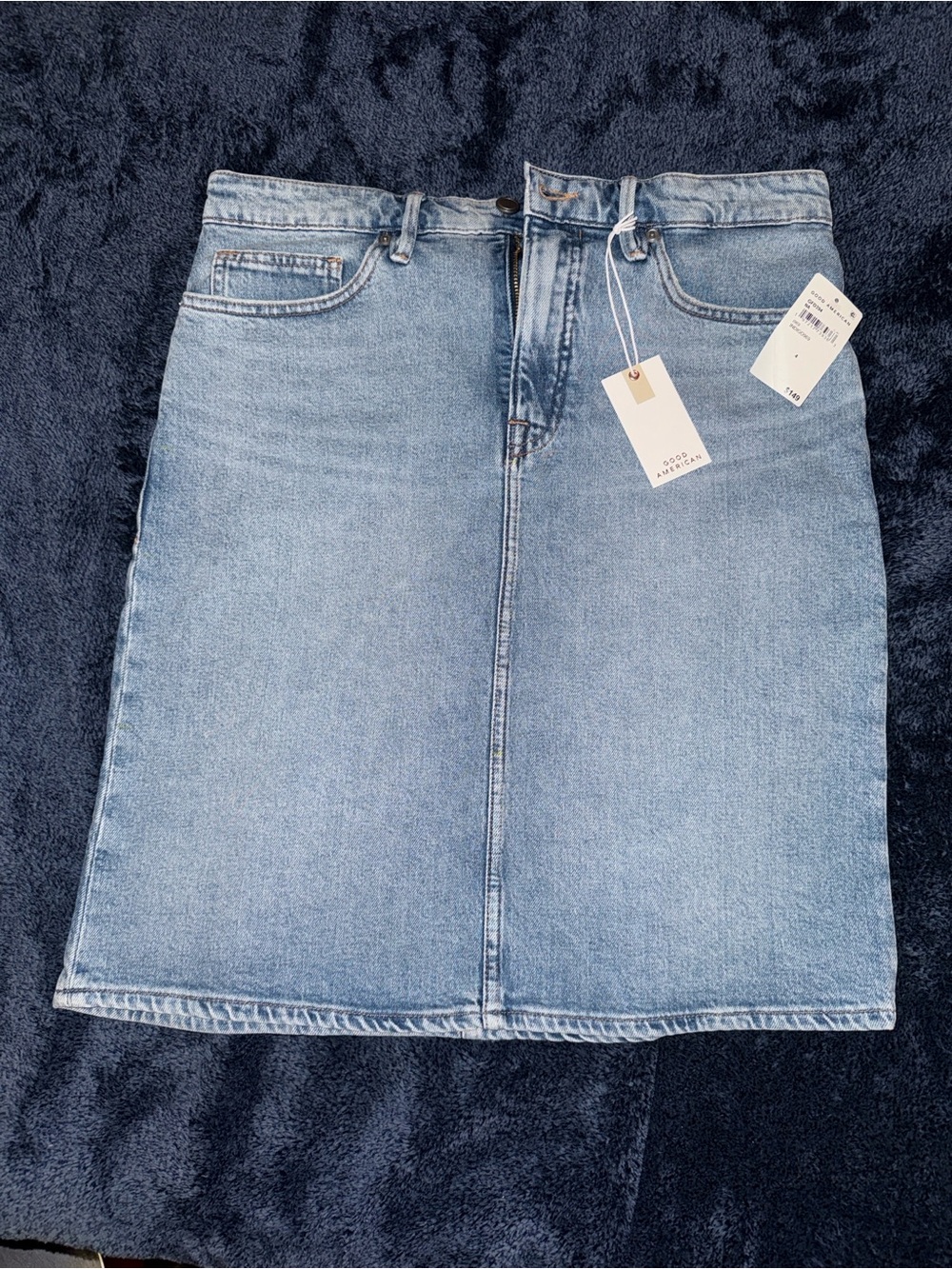 Good American Indigo Denim Skirt